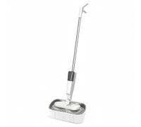 Dickly Electric Floor Mop Cordless Spraying House Cleaner USB-Powered Rotating Mop Head Dust Management Suitable for Home Cleaning Room , White