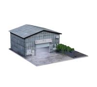 Dickly Factory Building Industrial Model Building Diorama Structure Display With Opening And Window Panes Suitable for collectors office decoration architectural layouts