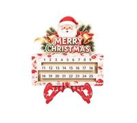 Dickly Festive Calendar Wooden Advent Calendar Seasonal Day Display Table Decoration With Movable Tag And Stable Footing Suitable for mantle study sideboard, style to 2