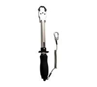 Dickly Fishing Control Device Fish Gripper Tool Scale Clamp Holder With Alloy Build And Black Grip Control In Wet Conditions Suitable for saltwater jetties inshore flats night weekend trips