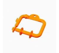 Dickly Fishing Line Holder Leader Spool Organizer Fly Accessory With Smooth Rounded Edges And Secure Slots Made Of Polyvinyl Suitable for bank fishing trips, Orange