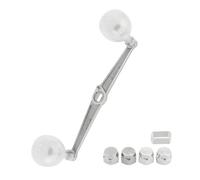 Dickly Fishing Reel Handle Crank Arm Knob Replacement Aluminum Alloy Body And Acrylic Knobs For Balanced Feel And Consistent Casting Suitable for DIY Setup, Gunmetal, 130mm