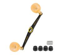 Dickly Fishing Reel Handle Crank Arm Knob Replacement Aluminum Alloy Body And Acrylic Knobs For Balanced Feel And Consistent Casting Suitable for DIY Setup, Gold, 130mm
