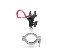 Dickly Fishing Rod Holder Boat Mount Rod Rack Clamp Bracket With Adjustable Arm And Tightening Knobs In Stainless Steel And Iron For Rails Suitable for , 32mm Tube , style to 1