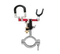 Dickly Fishing Rod Holder Boat Mount Rod Rack Clamp Bracket With Adjustable Arm And Tightening Knobs In Stainless Steel And Iron For Rails Suitable for , 50mm Tube , style to 3