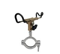 Dickly Fishing Rod Holder Boat Mount Rod Rack Clamp Bracket With Adjustable Arm And Tightening Knobs In Stainless Steel And Iron For Rails Suitable for , 25mm , style to 12