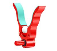 Dickly Fishing Rod Holder Easy Setup Aluminum Alloy Secure Grip Fishing Pole Rack for Lake River, Red