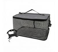Dickly Floating Fishing Net Fish Keep Net With Strap Buoyant Landing Net Cage With Zipper Cover Basket Reinforced Border For Boat Lake River Fishing Camping Giving, Small 35