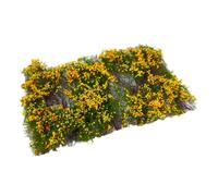 Dickly Flower Cluster Grass Tuft,Artificial,Flower Vegetation Group,for Miniature Bases,Layout Architecture Building Model, Orange Red