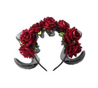 Dickly Flower Hairband Floral Hair Band Fashion Halloween Romantic DIY Headwear Flower Headband for Party Photo Props Performance