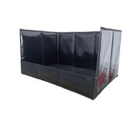 Dickly Foldable Dog Toilet with High Walls for And Pets on The Terrace, Black S