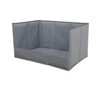 Dickly Foldable Dog Toilet with High Walls for And Pets on The Terrace, Gray L