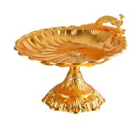 Dickly Fruit Platter, Appetizer Platter, Dessert Platter, Coffee Table Serving Tray, Hotel Centerpiece, Interior Decoration, Large Gold