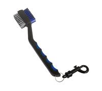 Dickly Golf Club Brush, Cleaning Tool, Comfortable Handle, Putting Equipment, Attaches to The Bag, Gift for Golfers, Double-sided, Black Blue
