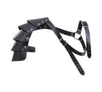 Dickly Gothic Steampunk Shoulder Armors Single Shoulder Armor PU Outfit Pauldrons Armour Medieval Shoulder Pauldron for Party Cosplay Role Play