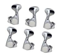 Dickly Guitar Tuning Key Pegs Tuners Set of 6 1/18" Retro Style Replacement 2L+4R for Folk Acoustic Enthusiasts