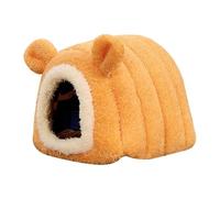 Dickly Hamster Bed, Hiding House, Small Pet, Cute Winter Bed, Warm, for, Sugar Glider, Orange