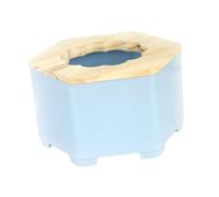 Dickly Hamster Sand Bath, Sand Basin, Bathhouse, Shower Bathtub, Small Cat, Bathhouse for Small Animals, Blue