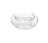 Dickly Heat Resistant Bowl Haze Presentation Bowl Modern Side Opening Tableware Borosilicate Glass Serving Bowl Suitable for Restaurant Events, 300ml