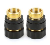 Dickly Hose Connector Quick Connect Adapter Fitting Coupler Joint Aluminum Alloy with Threaded Ends and Link for GHT Thread Standard Suitable for Garden Watering Lawn Care Yard wash Home Irrigation