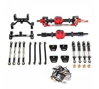 Dickly Industrial Bridge Axle Housing Kit Aluminum Alloy Replacement Components With Cnc Precision For Rc Car Handling And Durability Suitable for Mn99s 1/12 Scale Driving, Black, Black Kit