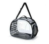 Dickly Industrial Carrier Pet Carrier Travel Bag Cat Tote Crate With Oxford Mesh Ventilation Foldable Design Cushion Sides suitable for car rides visits outdoor trips, Gray L