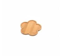 Dickly Industrial Tray Decorative Bamboo Saucer Waterproof Wooden Pot Base Geometric Design Suitable for Gardening Enthusiasts Apartment Office, S Plum Blossom