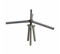 Dickly Irrigation Foldable Pipe Stand Bracket With Hinged Support Arms And Compact Storage Strong Metal For Guiding And Holding Tubing During Placement