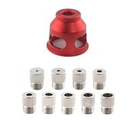 Dickly Jig Hole Self-Centering Drill Guide Set with Drill Bushing Positioning Tool, Red