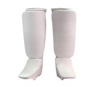 Dickly Kickboxing Shin Guards with Instep Protection And Ergonomic EVA Material Protect The Legs During Training for Boxing, Karate, Taekwondo, And Muay Thai, white