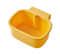 Dickly Kitchen Sink Waste Net, Food Scraps Catcher for Drain, Yellow