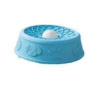 Dickly Lick Bowl with Food Slowdown Function, Non-slip, Easy to Clean, Slows Down Food Intake, for Small to Medium-sized Dogs, Blue