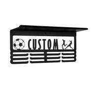 Dickly Lightweight Metal Trophy Shelf with Hanger for Podiums, Medal Storage, And Softball, Volleyball, And Other Sports