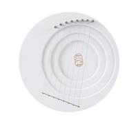 Dickly Lyre Harps,8 String Moon Lyre Instrument, Portable Unique Orchestral Strings Instrument,Classical Lyre Harps, for Education, white
