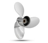 Dickly Marine Engine Propeller Stainless Steel Outboard Motor Propeller Boat Propeller Three Blade Propeller With Splined Hub for smooth thrust and secure, 19 Inch