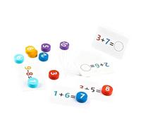 Dickly Mathematical Manipulators, Preschool Toys, Early Education with Cards And Wooden Numbers for Boys And Girls