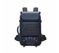 Dickly Men Waterproof Rucksack Travel Backpack Laptop Bag Hiking Pack With Easy Clean And USB Port anti snatch buckle secure closure suitable for commute hiking trails, Blue, Blue, 22 Inch