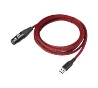 Dickly Mic Cord USB to XLR Female Upgraded Audio Cord USB to XLR Cable for Microphone Speaker Karaoke Recording PC Vocal Recorder, 200cm