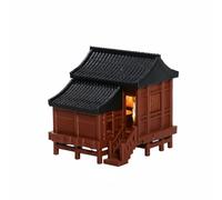 Dickly Micro Landscape House Ancient Structure Mini House Tabletop Night Lighting PLA Model Suitable for Hobbyists Aquatic Environments