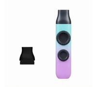 Dickly Mini Kazoo Flute Kazoo Whistle Humming Instrument Compact Handheld With Replacement Blowing End For music training party favors small, Matte Cyan-magenta