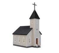 Dickly Miniature Architecture Model Building Diorama Scene Piece With Arched PETG Craft suitable for photography props stop motion sets creative studios showcases, 1 87