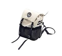 Dickly Miniature Backpack Scale Bag Accessory Model Prop Flap Top With Buckles And Mesh Pocket Openable Compartment For Scale Crawler Builds Custom Scenes Shelf Displays diorama, Array, White