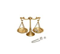Dickly Miniature Balance Scale Dollhouse Scale Model Judge Scale Vintage Scale With Fine Detail And Tiny Accessories Suitable for themed scenes collector displays miniature study or office