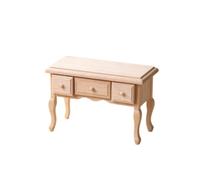 Dickly Miniature Drawer Unit Dollhouse Table Desk Cabinet With Drawers Unfinished Wood For suitable for living room vignettes study scenes bedroom displays hobby crafting