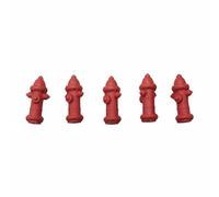 Dickly Miniature Fire Hydrant Model Diorama Collector Display Resin Accessory Crafted Suitable for Hobbyist Town Layouts Architecture Photography Scenes