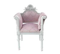 Dickly Miniature Sofa Dollhouse Sofa Armchair Chair With Detailed Carved Frame And Soft Cushion handcrafted wooden collectible for vintage suitable for, Single Seat