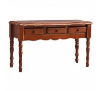 Dickly Miniature Study Desk Dollhouse Writing Wooden With Drawers Wood Construction With Three Drawers For Realistic Storage Suitable for