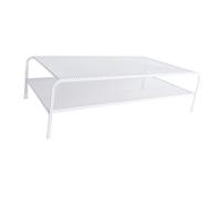 Dickly Monitor Stand Riser Multiuse Computer Heightening Stand Iron Desktop Oraganizer Shelf Monitor Rack for Desk Apartments Laptop, Double Layer