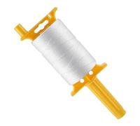 Dickly Nylon Line String Chalk Line Guide Line With Built Reel Storage Strong Nylon Cord Resists Stretch And Snag suitable for bricklaying site layout gardening path planning, White
