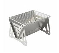 Dickly Outdoor Portable Grill Cooker Foldable Stainless Steel Panel With Stable Support And Suitable for camping hiking backpacking picnics tailgating patio gatherings, 210x180x125mm